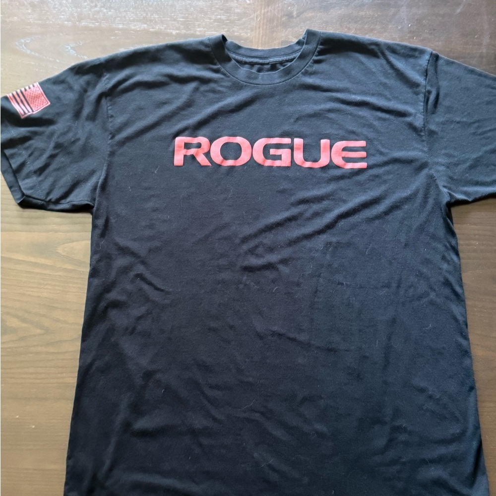 Rogue Men's Black Tee with Red Logo